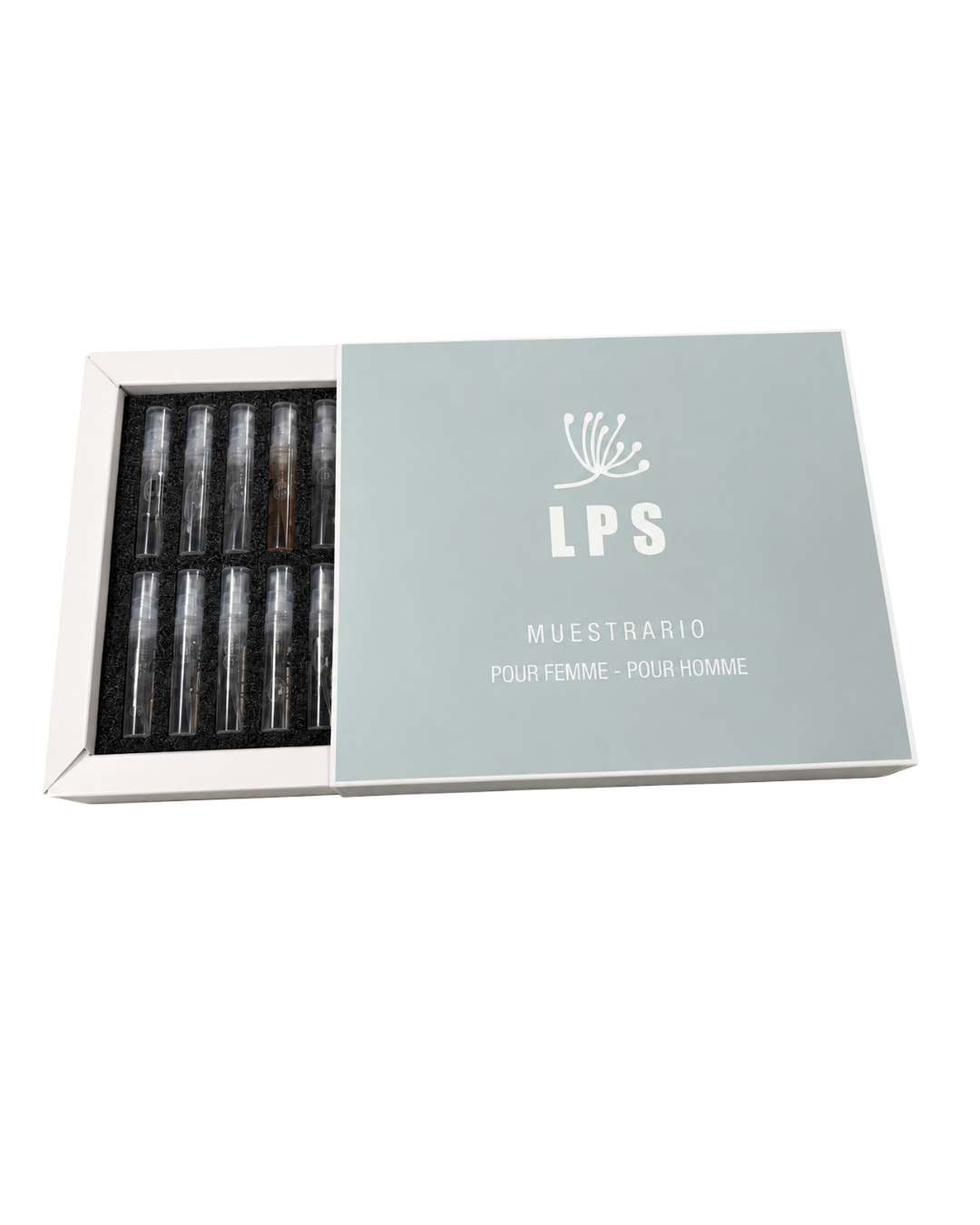 Caja de muestras incluida en el pack