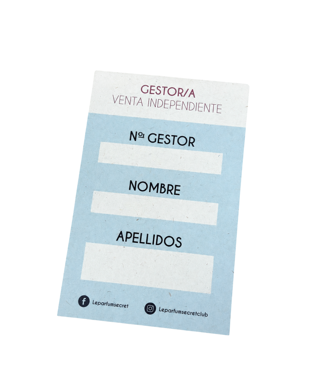 Tarjeta de socia incluida en el pack