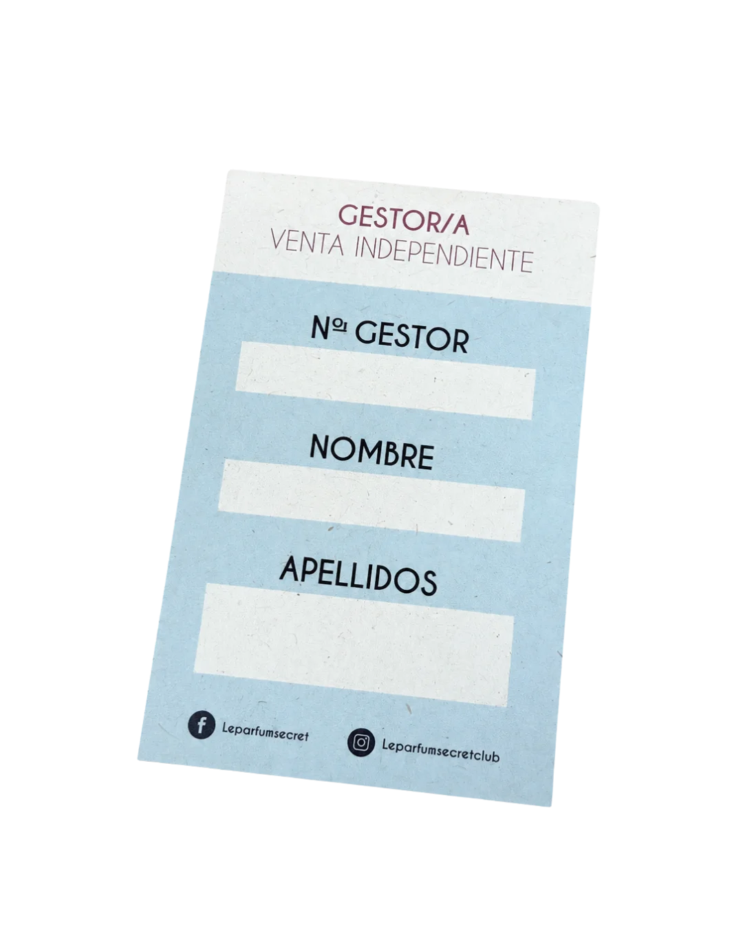 Tarjeta de socia incluida en el pack